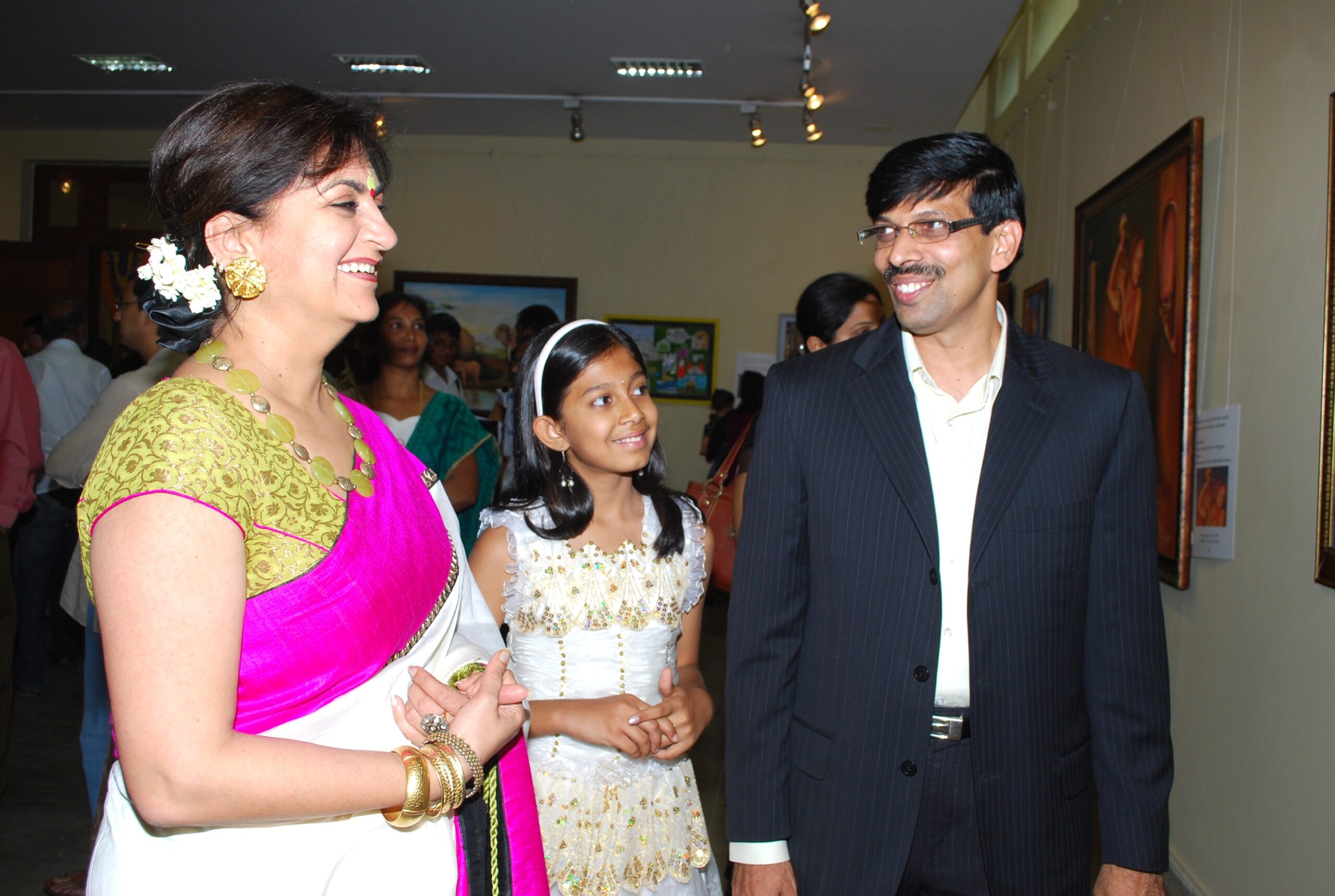 Govinda Raju with Smt Nandini Alva